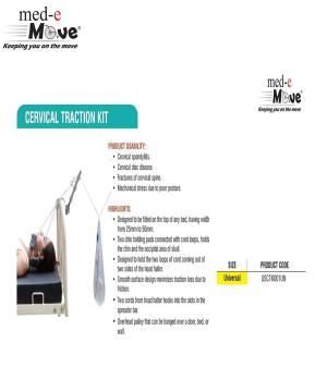 med-e Move Cervical Traction Kit with Weight Bag $l