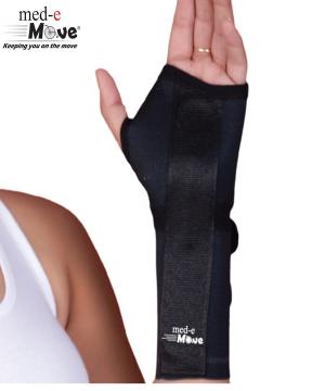 med-e Move Elastic Wrist Splint/Wrist Support Palm Protector (Left)