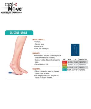 med-e Move Silicone Foot Insole(Pair)
